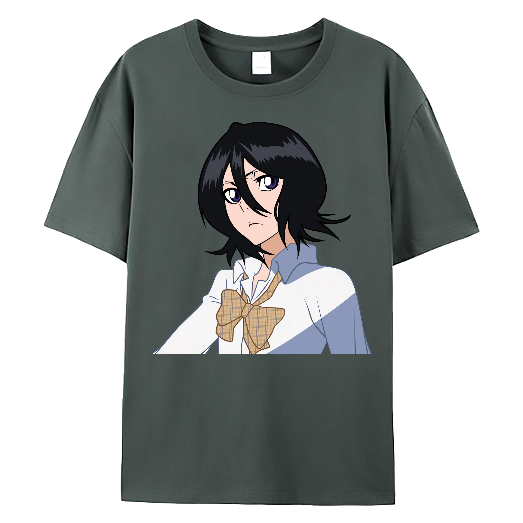 （画像用） ブリーチ 朽木ルキア BLEACH Kuchiki Rukia 綿100％ メンズ半袖Tシャツ｜肌触りやわらか＆通気性